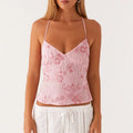 Y2k Sequin Halter Top